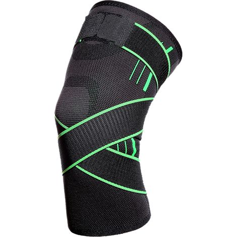 Genouillère De Protection Professionnelle, Protection De Sport, Coussinets De Course En Plein Air, Vert Xl