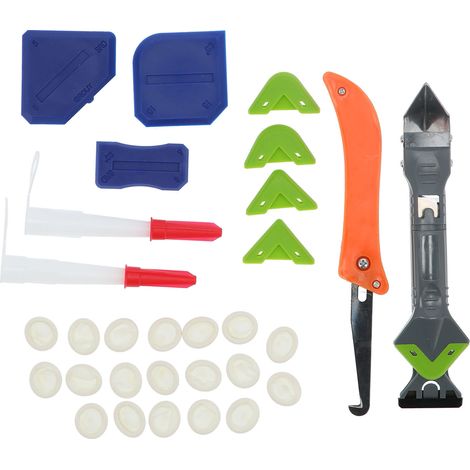 Kit D'Outils De Calfeutrage, Nettoyage De Colle, Grattoir Pour Enlever Le Coulis En Silicone, Pour Fenêtre De Sol