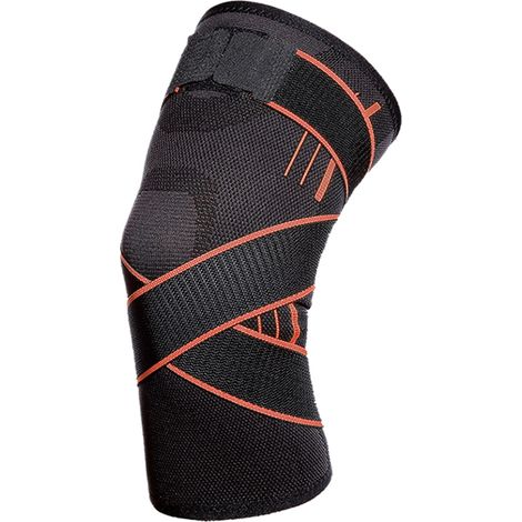 Genouillère De Protection Professionnelle, Coussinet De Sport, Coussinets De Course En Plein Air, Orange L