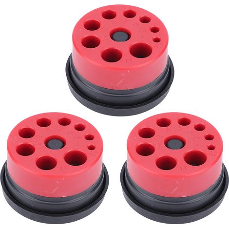 Bol Récupérateur De Poussière Pour Perceuse Électrique – Lot De 3, Rouge, En Abs Robuste, Pour Perçage Propre, Compatible Murs Et Plafonds