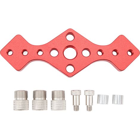 Gabarit De Cheville Auto-centré, Localisateur De Trous Verticaux, Chevilles Pour Le Travail Du Bois, Outil De Connexion De Planches De Bois Rouge
