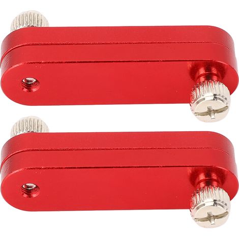 Bloc De Positionnement De Règle En Alliage D'Aluminium, Limite Réglable Rouge, 2 Pièces
