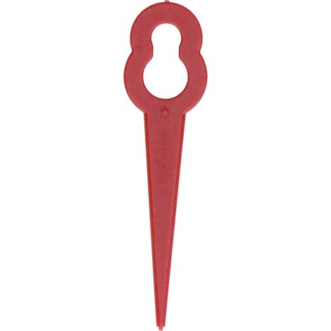 100 Pièces Lames De Coupe En Plastique Coupe Gazon Outil De Coupe Remplacement Accessoires De Taille Manuelle Rouge