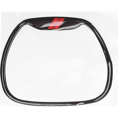 Garniture De Cadre De Bouton De Volant Élégante, Autocollant Décoratif De Remplacement Pour Charger 2015-2023 Noir