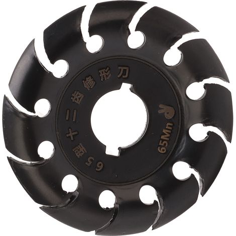 Disque De Façonnage De Meuleuse En Acier Inoxydable, 12 Dents, Sculpture Pour Meuleuse D'Angle, Bois, Caoutchouc, Noir