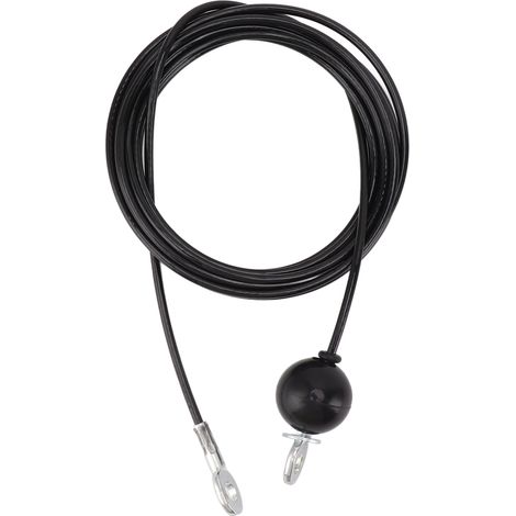 Câble De Poulie De Fitness, Remplacement De Gymnastique À Domicile, Câble Métallique En Acier Robuste, Équipement D'Exercice, Accessoire Noir 5m / 16,4 Pieds