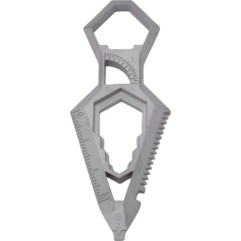 Outil De Porte-clés Portable, Ouvre-bouteille En Acier Allié, Coupe-fil, Échelle De Mesure Pour Camping Randonnée