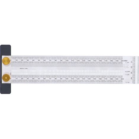 Échelle De Marquage Exquise Précise Portable Pratique Robuste Durable Multifonctionnelle Règle De Trou En Forme De T (200mm)