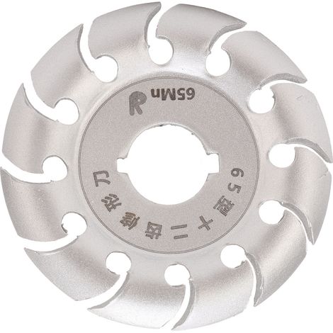Disque De Façonnage De Meuleuse En Acier Inoxydable, 12 Dents, Sculpture Pour Meuleuse D'Angle, Bois, Caoutchouc, Argent