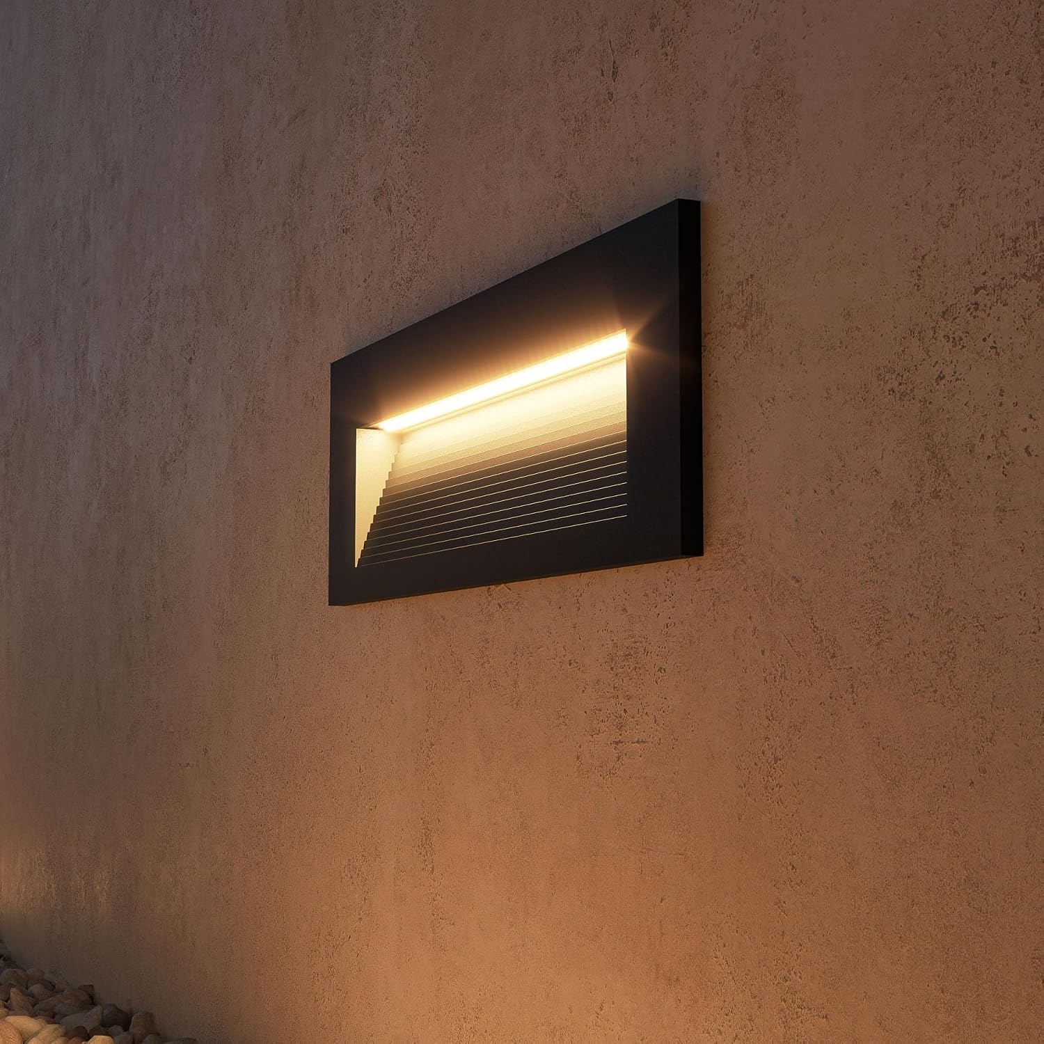Einbaubare Led-wandleuchte, Verstellbares Licht, Modernes Design, Ideal Für Den Außenbereich Aus Cortenstahl