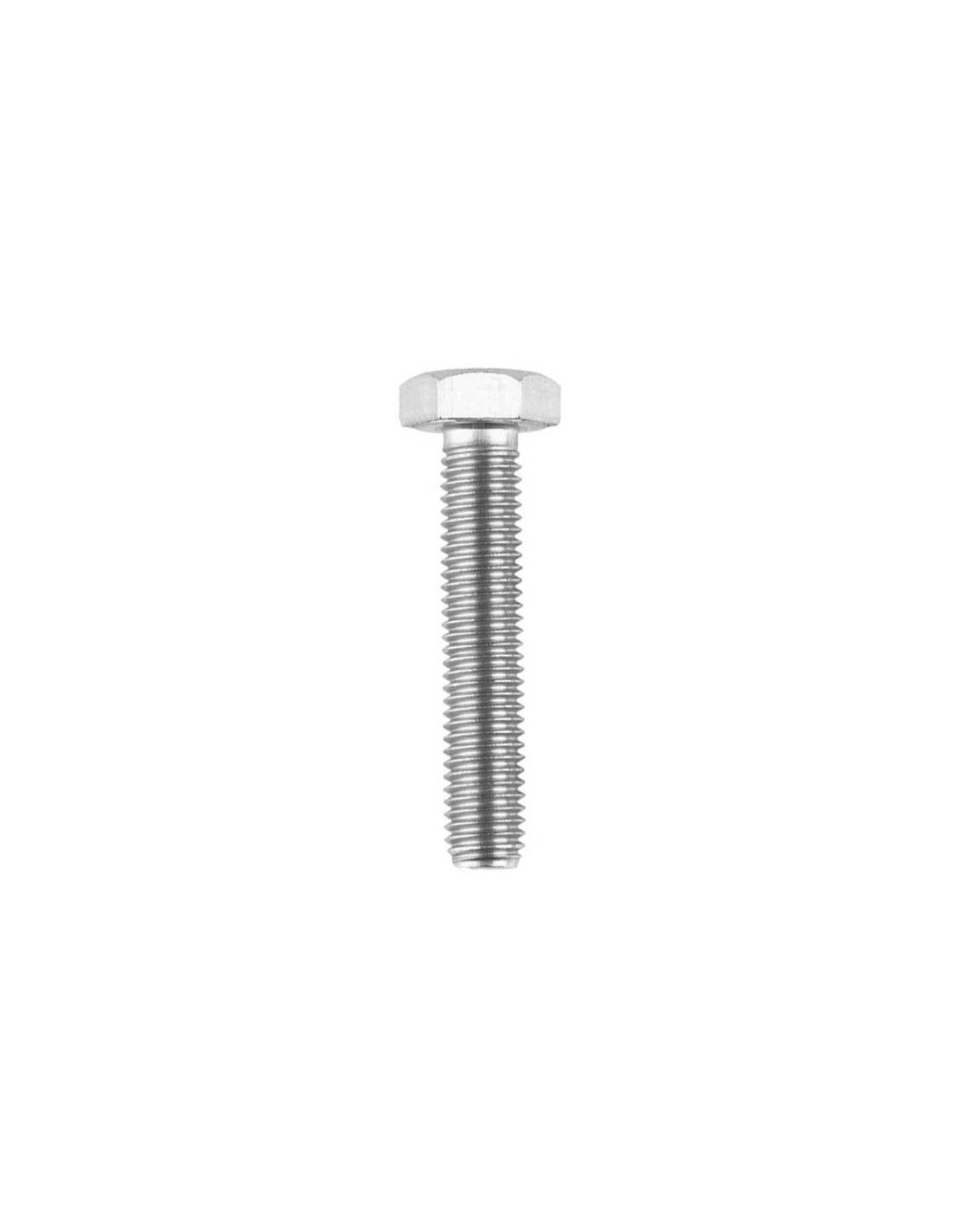 Din 933 Verzinkte Druckschraube M6 X 40 Mm, Sechskantkopf - Packung Mit 200 Stück