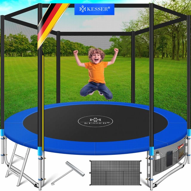 Kesser® Trampolin Mit Sicherheitsnetz - 366 Cm, Blau