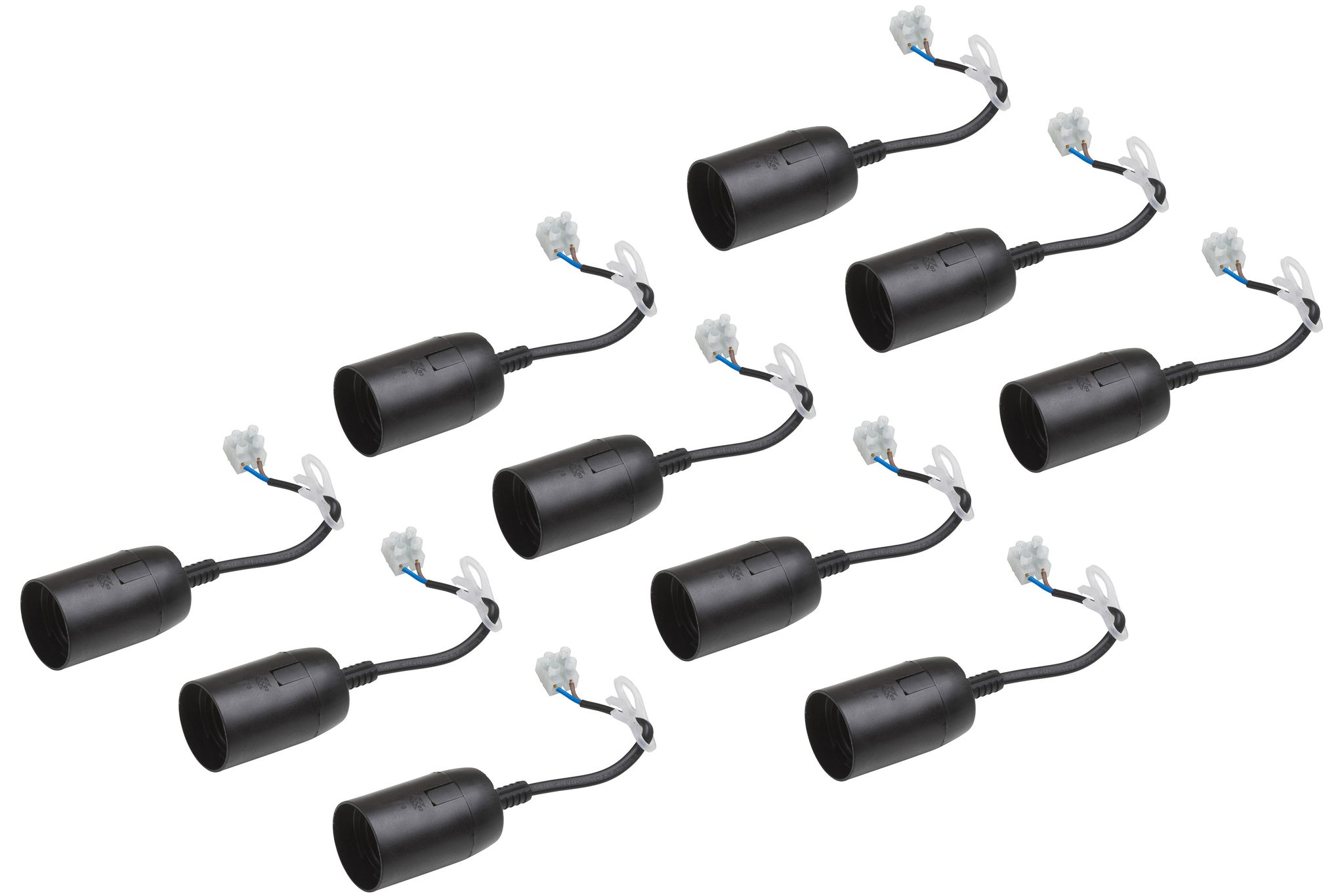 Lampenfassung Schwarz 10 Stück 60 W 250 V Für Renovierung Meister