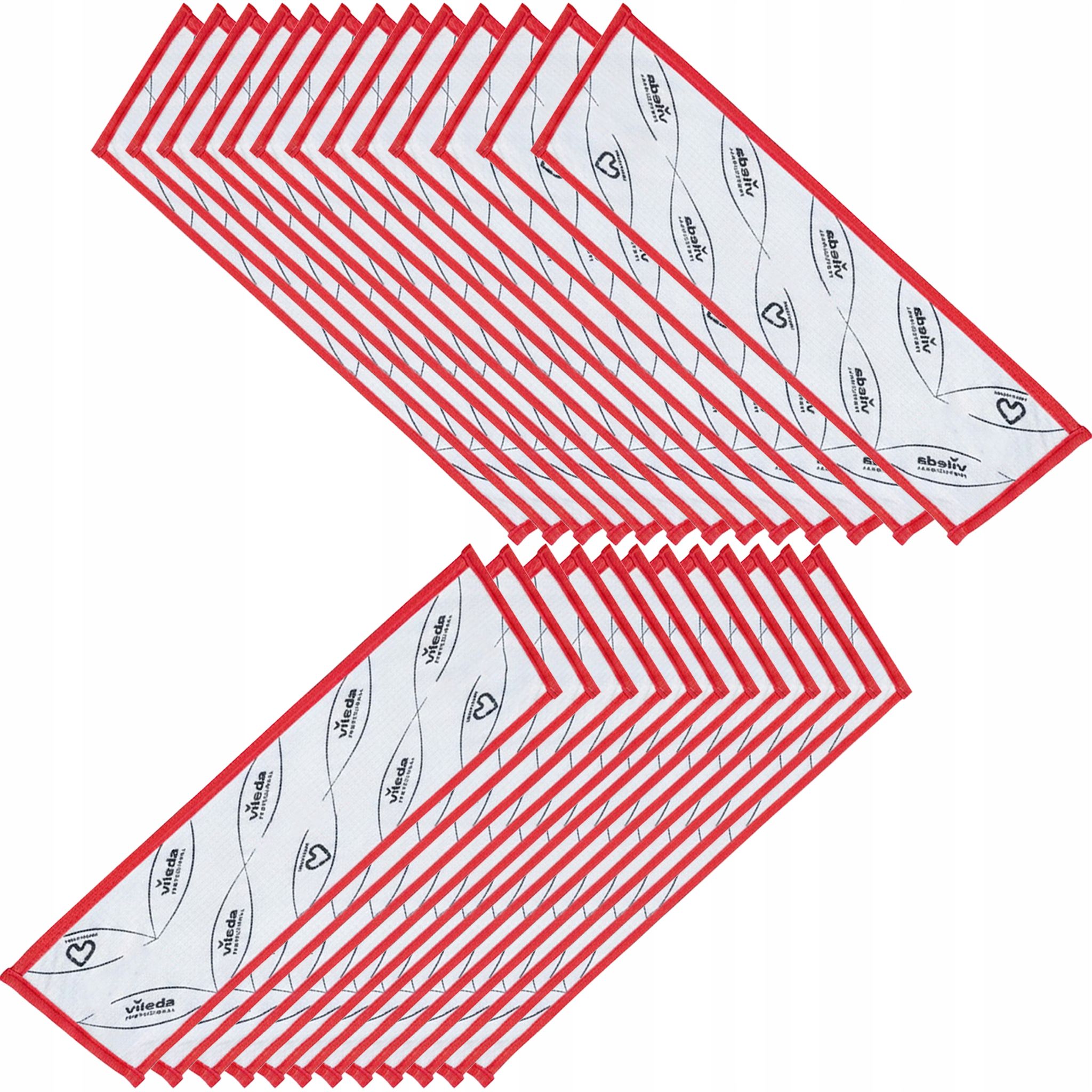 R-microone Premium Combispeed ​​pro Pocket Mop Nachfüllpackung Rot - 25 Stück.
