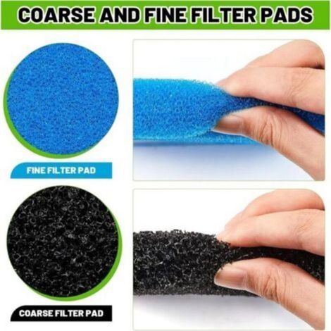 Ersatz-teichfilter, 2er-pack (grob Und Fein), Kompatibel Mit Den Boxen 52231 Und 52229 Für Außen-aquarienbrunnen