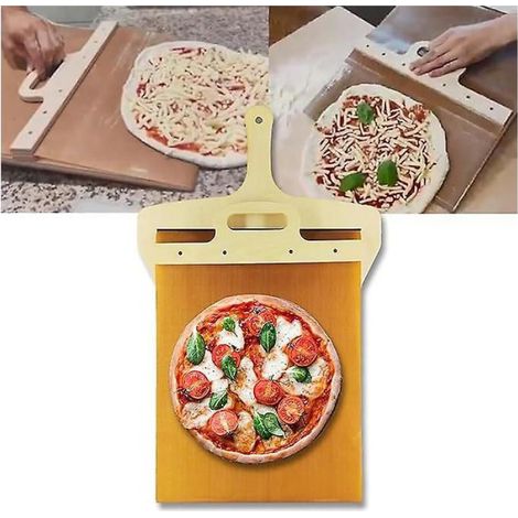 Gleitende Pizzaschaufel: Die Pizzaschaufel, Die Die Pizza Perfekt Transportiert, Pizzaschaufel Mit Griff, Pizzaspatel