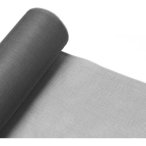 Moskitonetz Aus Fiberglas – 100 X 300 Cm – Grau – 1 Mm Maschenweite – Insektenschutz – Tür- Und Fenstermaske – Handschuh – Hausschuhe