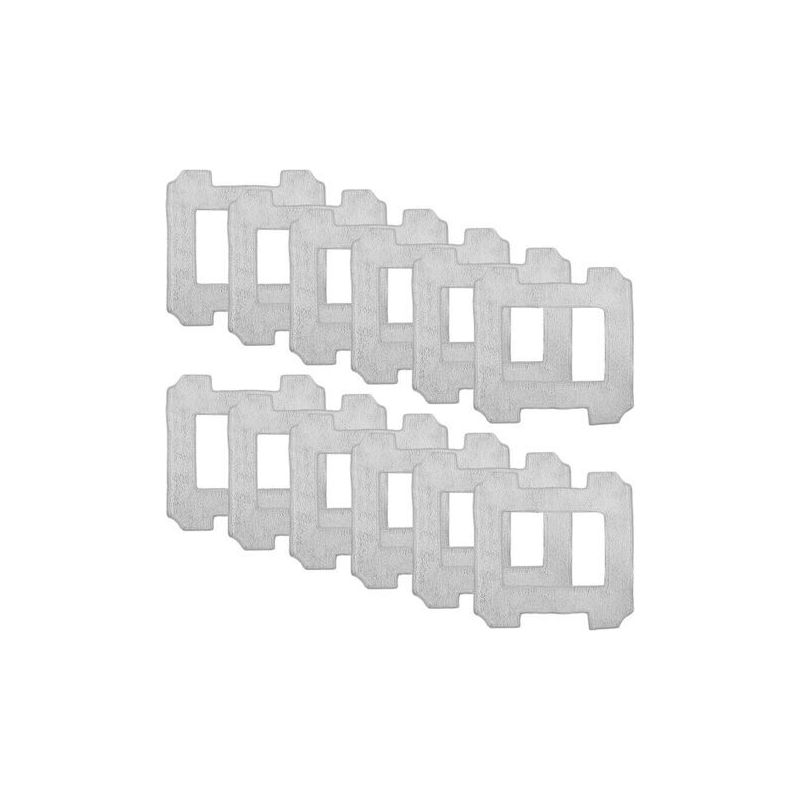 Lot De 12 Chiffons De Rechange Pour Robot De Nettoyage De Fentre Ecovacs Winbot W1 / W1 Pro / W2 / W2 Omni - Tampon De Nettoyage Pour Robot De Fentre - Accessoire De Nettoyage En Microfibre -