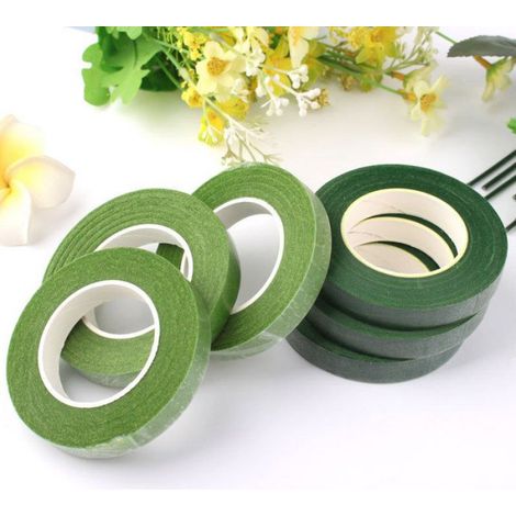 Floristenband, Grünes Stielband Zum Umwickeln Von Blumen, 2 Rollen