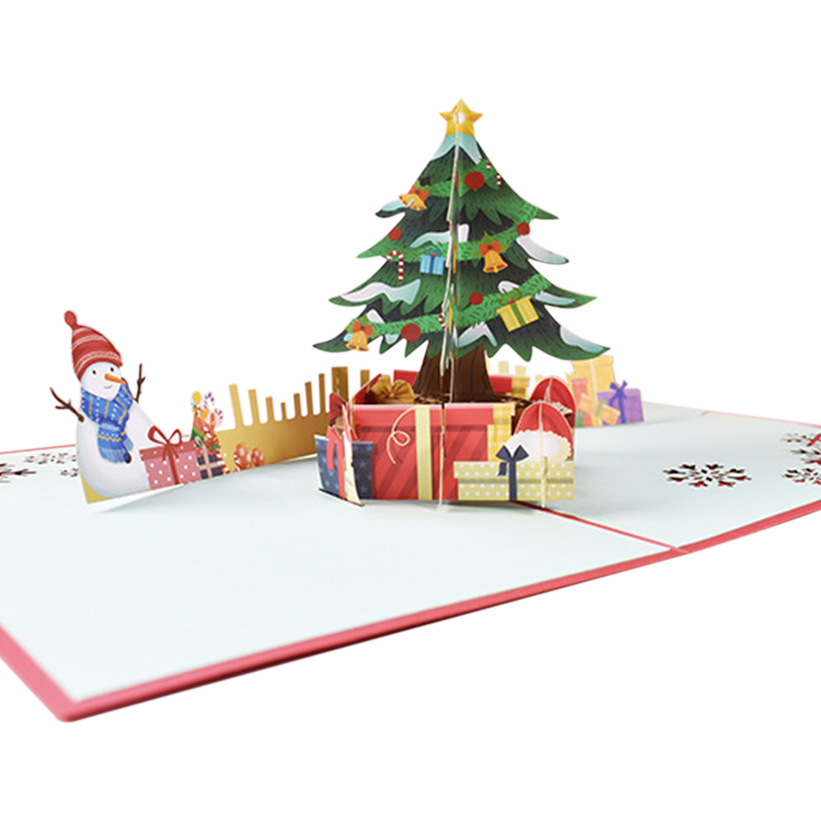 3d-pop-up-weihnachtskarten Mit Umschlag, Weihnachtsdekoration, Verschneitem Weihnachtsbaum, Geschenk Für Neujahr Und Die Weihnachtszeit