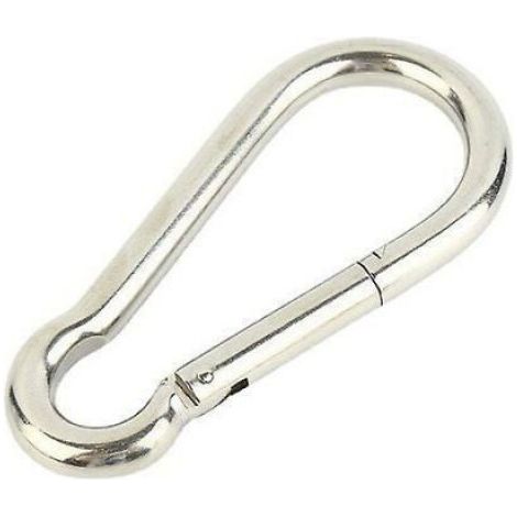 Karabiner - Edelstahl 304 - Maximale Traglast 200 Kg - Für Hängematten, Schaukeln, Camping, Wandern - 4 Stück