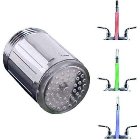 Mehrfarbige Led-armatur, Led-beleuchteter Auslauf, 3-farbige, Wärmeempfindliche Led-armatur Für Restaurants, Privathaushalte, Hotels, Badezimmer, Küchen, Langlebig