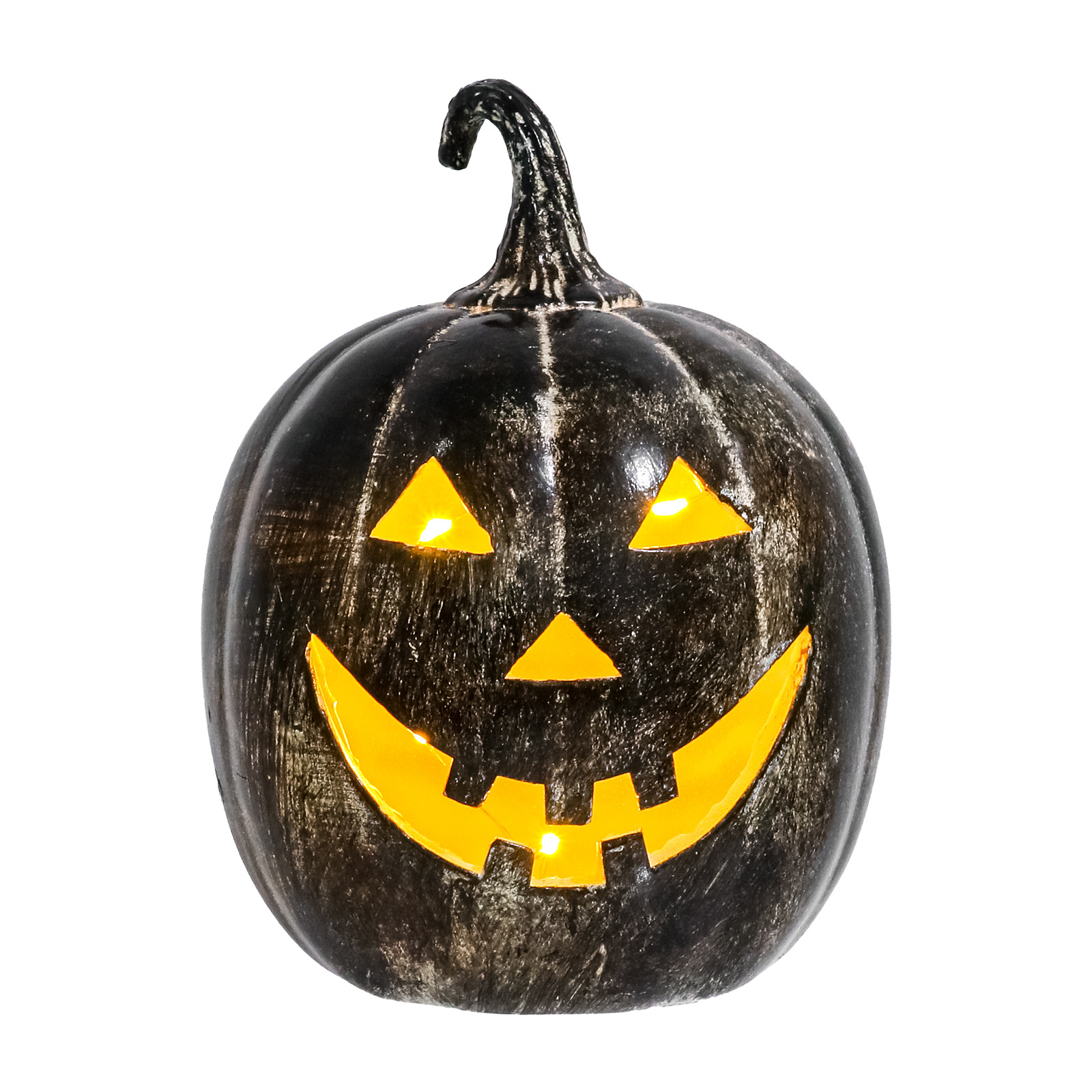 Halloween-kürbislaterne Aus Kunstharz Mit Led-beleuchtung – Herbstdekoration Für Veranda, Garten, Terrasse, Festliche Blumenarrangements, Geschenkidee