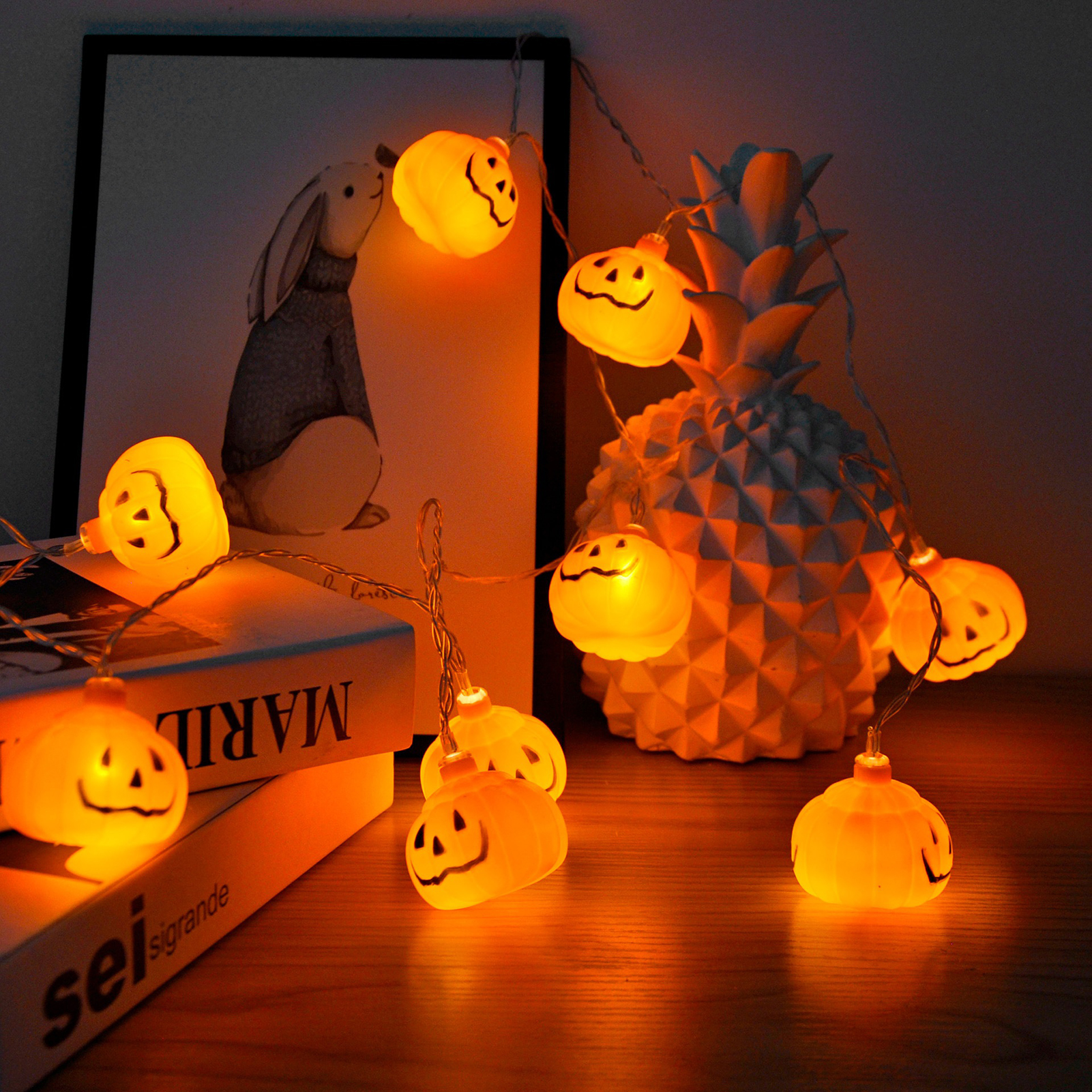 Meter Lange Lichterkette Mit 10 Leds Und Verschiedenen Mustern, Ideal Zum Dekorieren Von Haus, Garten Oder Einer Halloween-party.