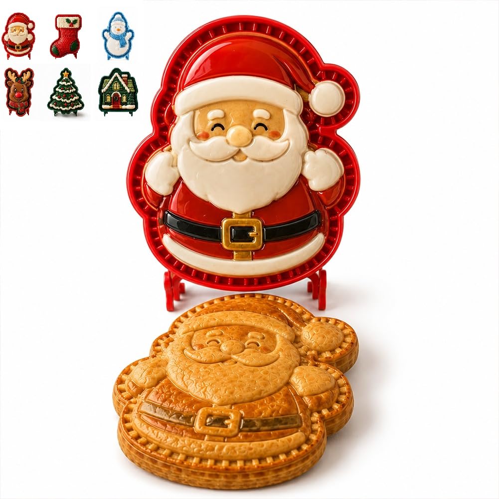 Mini-weihnachtstörtchen Mit Einzigartiger Törtchenform Per Knopfdruck, Festlicher Gebäckpresse Zum Formen Des Teigs, Weihnachtsdessert-maker Für Hausgemachte Mini-törtchen