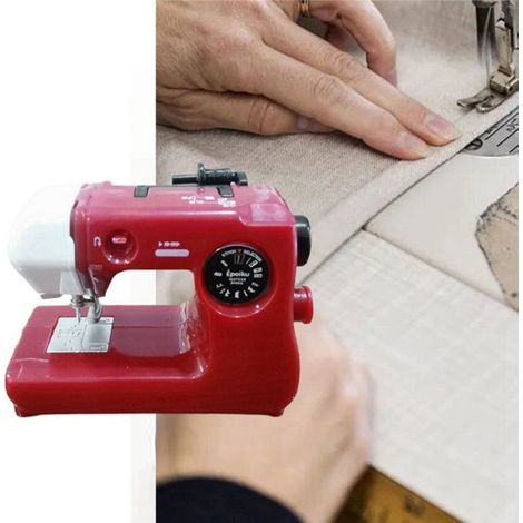 2x Mini-nähmaschine - Tragbare Dekoration D