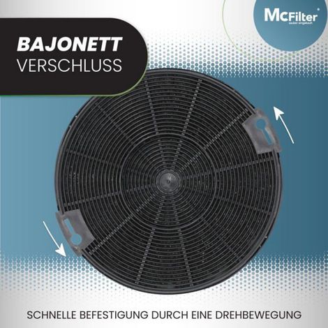 Aktivkohlefilter – 4er-pack – Ø 150 Mm – Für Dunstabzugshauben – Kompatibel Mit Aeg, Ikea Und Faber Elektrodenhalterhülse
