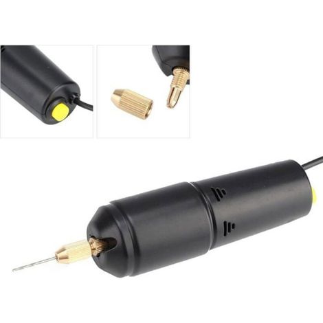 Tragbarer Elektrobohrer – Mini-bohrer – Micro-usb – 5 V Gleichstrom – 11.000 U/min – 18 W – Schwarz – 0,7–1,3 Mm