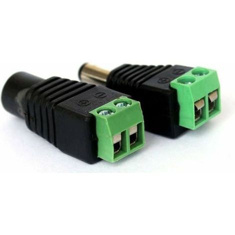 Gleichstromanschlüsse Für Überwachungskameras – 5x Stecker, 5x Buchse – 2,1 X 5,5 Mm – Für Cctv-kameras – 12 V Spannung