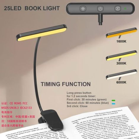 Multifunktionale Klemm-leselampe – Verstellbare Led-beleuchtung Für Noten, Bücher, Klavier Oder Schreibtisch – Designer