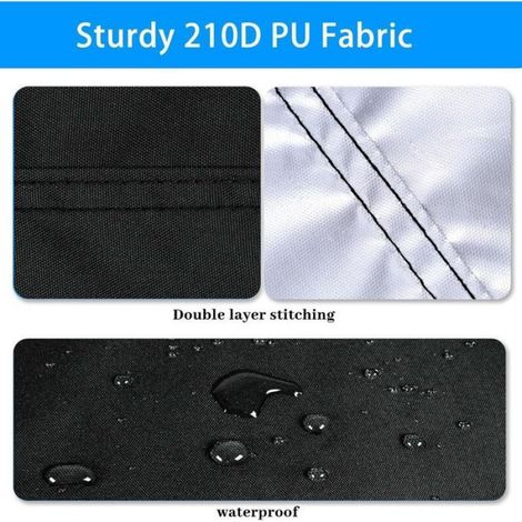 Rechteckige Poolabdeckung – Uv-beständig, Einfach Zu Montieren – 220 X 150 Cm