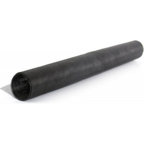 Pvc-moskitonetzrolle – 1,40 X 10 M – Schwarz – Fleckenabweisend – Verstellbar