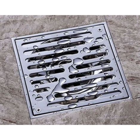 Großer 150-mm-duschablauf Für Begehbare Duschen, Quadratischer Edelstahl-bodenablauf, Geruchsdicht