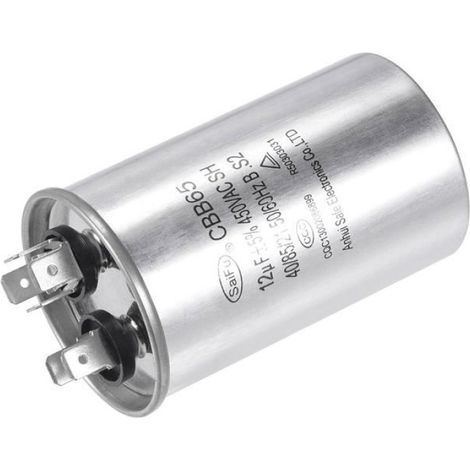 Rundkondensator Cbb65 12µf 12mfd 450v Ac 40/85/21 Aluminiumgehäuse Mit Anschlussklemme Für Klimaanlagenkompressormotor C
