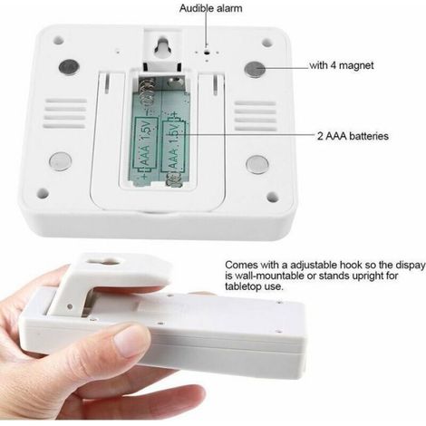 Digitales Kühlschrank-gefrierschrank-thermometer Mit Akustischem Alarm Und Drahtlosem Sensor, Min/max-anzeige (femeo)