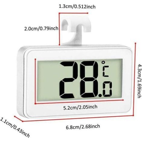 Digitales Thermometer – 3 Stück – Wasserdichtes Lcd-display – Messung – Magnetische Befestigung Eneaoct
