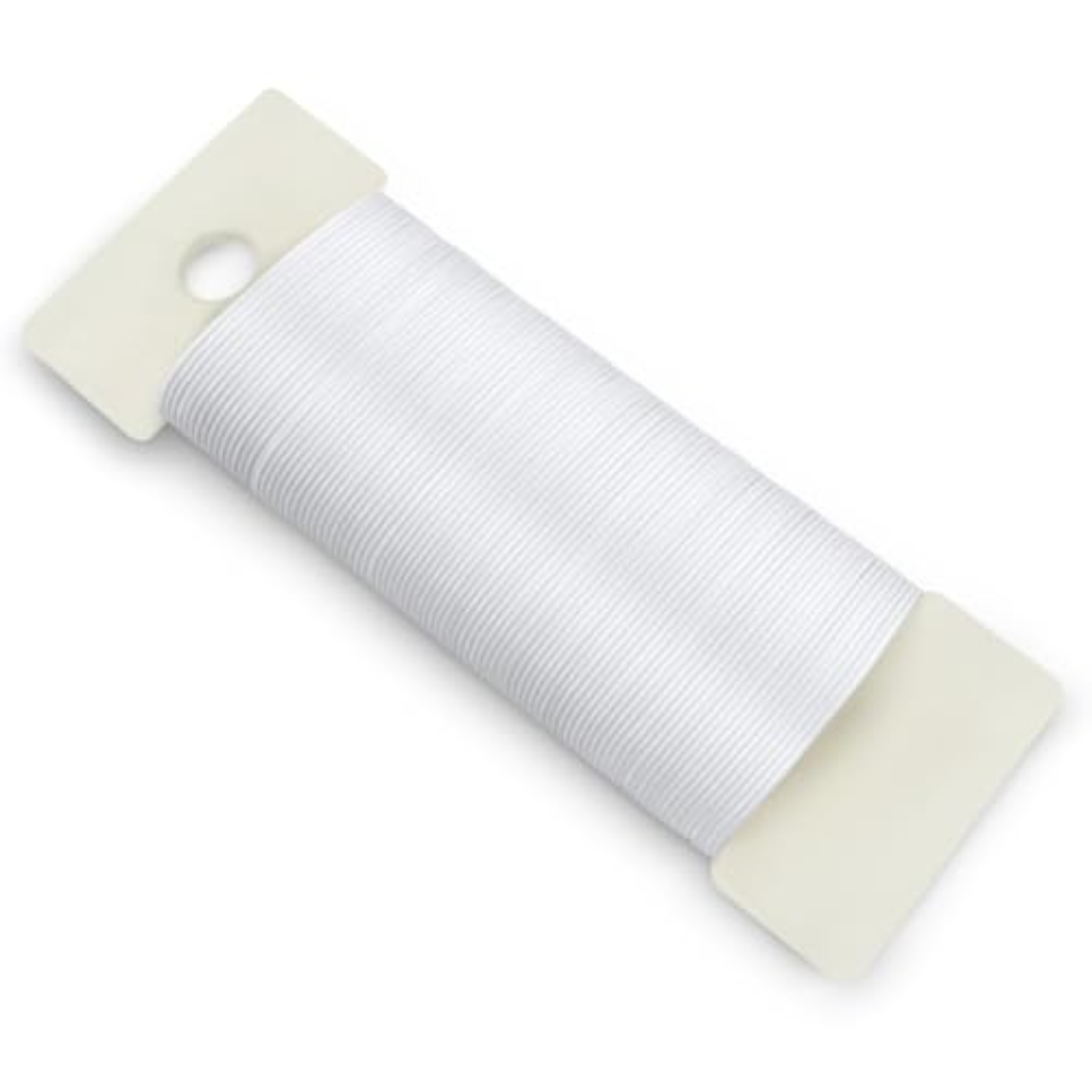 Handgefertigter, Verzinkter, Flexibler Draht Für Weihnachtliche Blumendekorationen, Nr. 22 / Weiß 0,70 Mm X 35 M