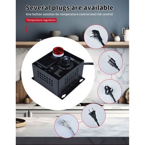 Ac 220v 4000w Kompaktregler Variable Spannung Tragbarer Temperaturregler Lumiere Spannungsregler Einstellbarer Dimmer - Rwtens-konverter