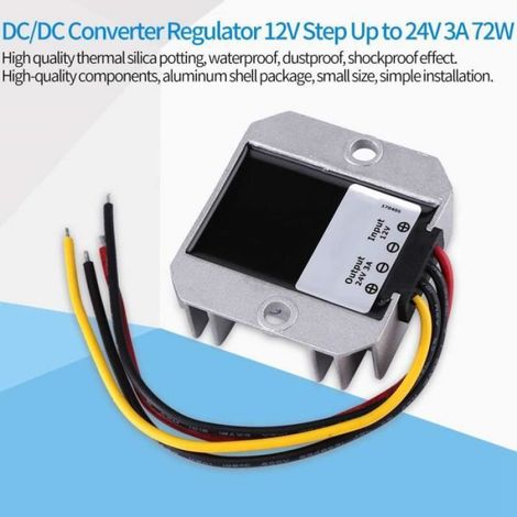 Aufwärtsspannungswandler – 12 V Auf 24 V – 72 W – Ip68 Wasserdicht – Stoßfest