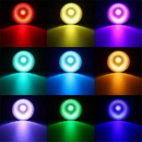 Par38 Rgb-led-lampe, Dimmbar, E27, 20 W, Spot, Fernbedienung, Mehrfarbig, Innenbeleuchtung, 110 V, 220 V