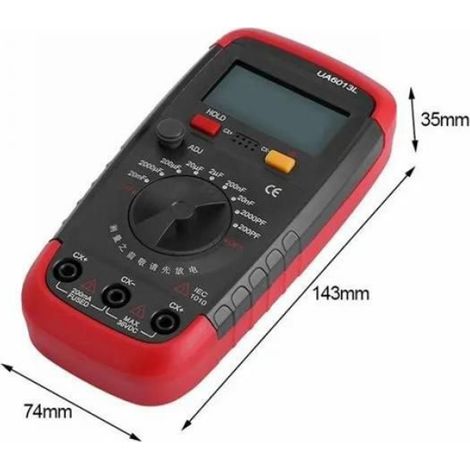 Kondensatortester 0,1 Pf–20000 Μf – Hintergrundbeleuchtetes Lcd
