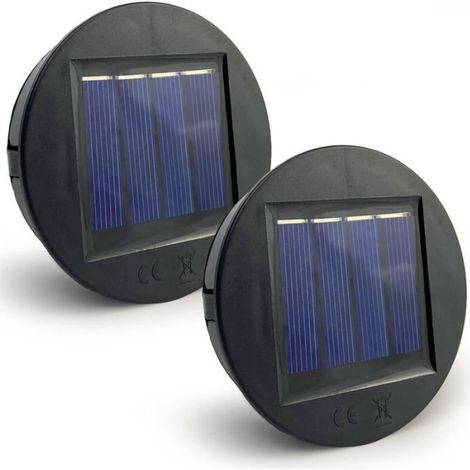 Ersatz-solarleuchten, 8 Cm Durchmesser, 2er-set Leds, Wasserdicht (ip65), Garten-diy-abdeckungen