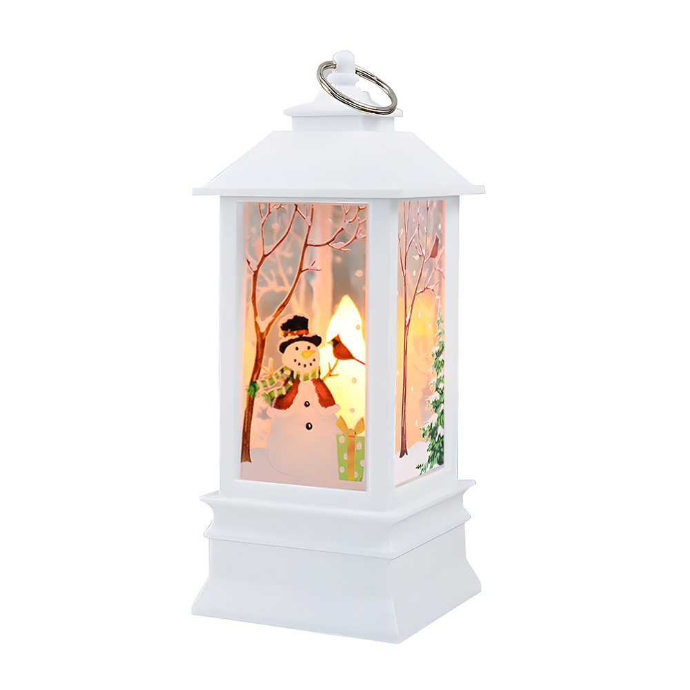 Batteriebetriebene Weihnachtslaterne Für Den Außenbereich, Kleine, Leuchtende Windleuchte, Motive: Hirsch/schneemann/engel/weihnachtsmann, Weihnachtsdekoration Zum Aufhängen Am Garten.