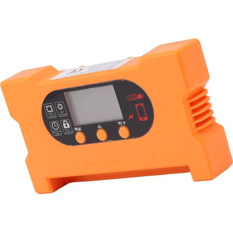 Contrôleur De Charge Solaire 12v 24v, Double Usb Type C, Panneau De Charge Rapide, Régulateur De Batterie Avec Écran Lcd 30a