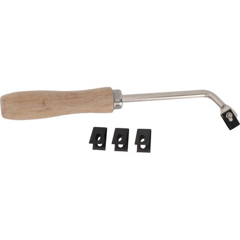 Couteau À Fente De Soudage Pour Rainurage De Sol En Plastique Pvc, Gouge À Rainurer En Bois De Hêtre, Outils De Revêtement De Sol En Acier Avec 3 Lames