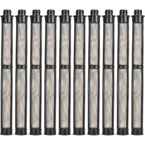Filtre Pour Pistolet De Pulvérisation Sans Air, 10 Pièces, Remplacement De Rechange, Accessoires De Peinture À Haute Efficacité, Noir 60 Mailles